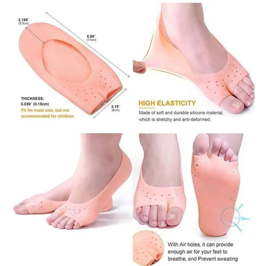 Forefoot Pads Silicone Insoles Orthopedic Shoe Pad Pain Relief